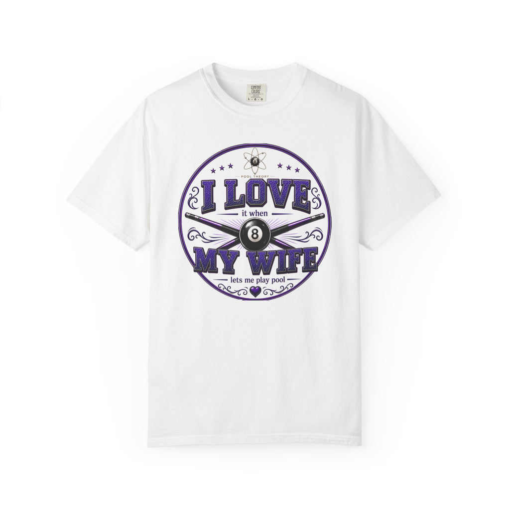 I Love My Wife - White - Billiards 8-Ball Design White