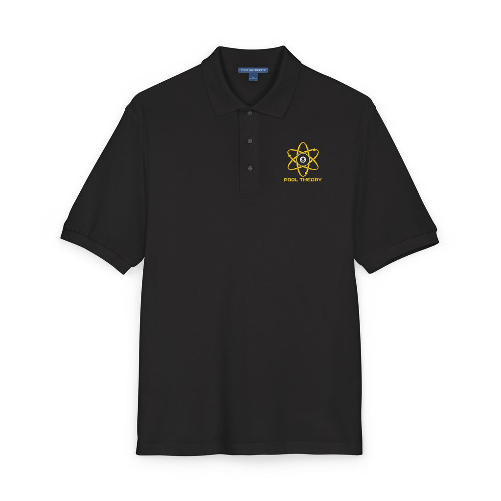 Embroidered Pool Theory Logo Polo — Classic White Polo