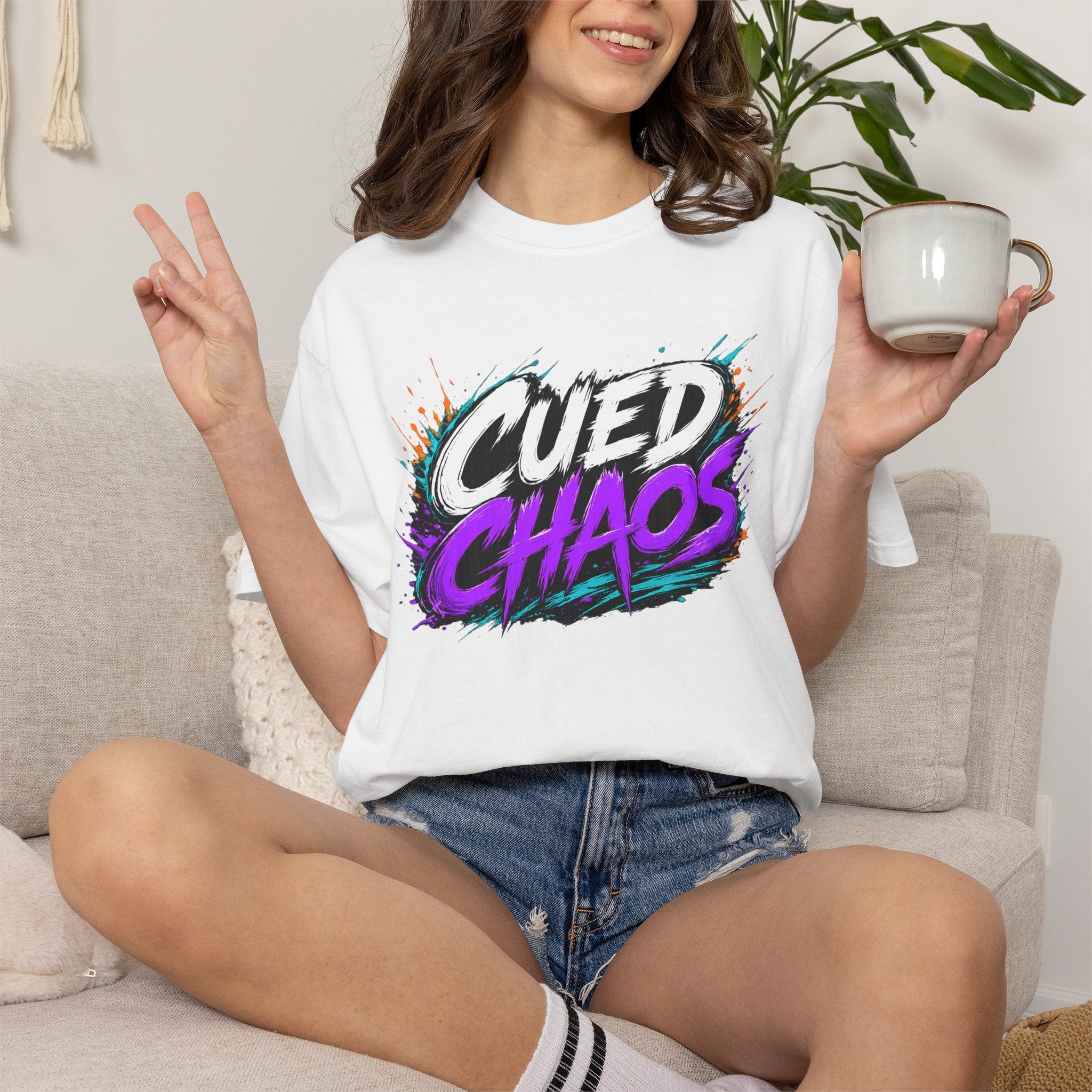 Cued Chaos - Team Custom - Billiards 8-Ball Design White