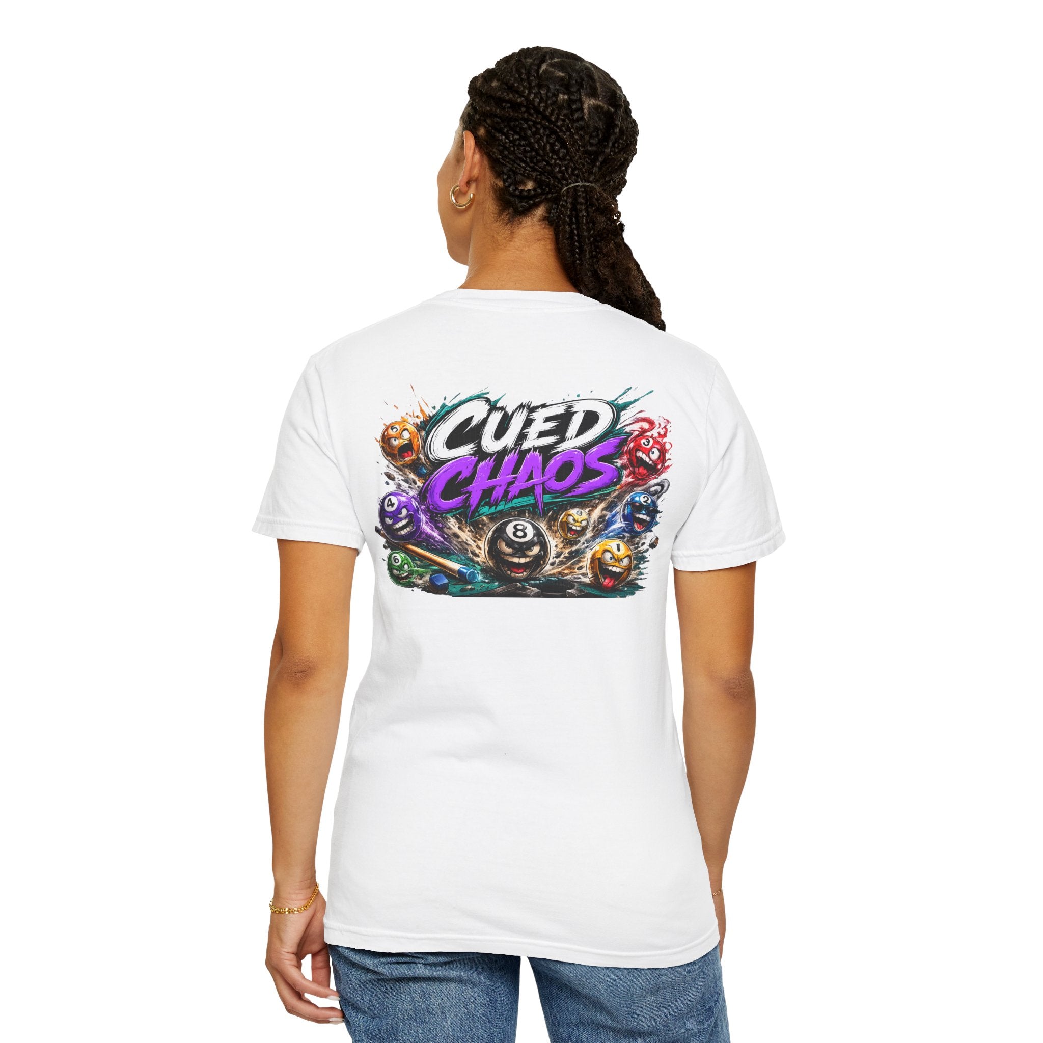 Cued Chaos - Team Custom - Billiards 8-Ball Design White