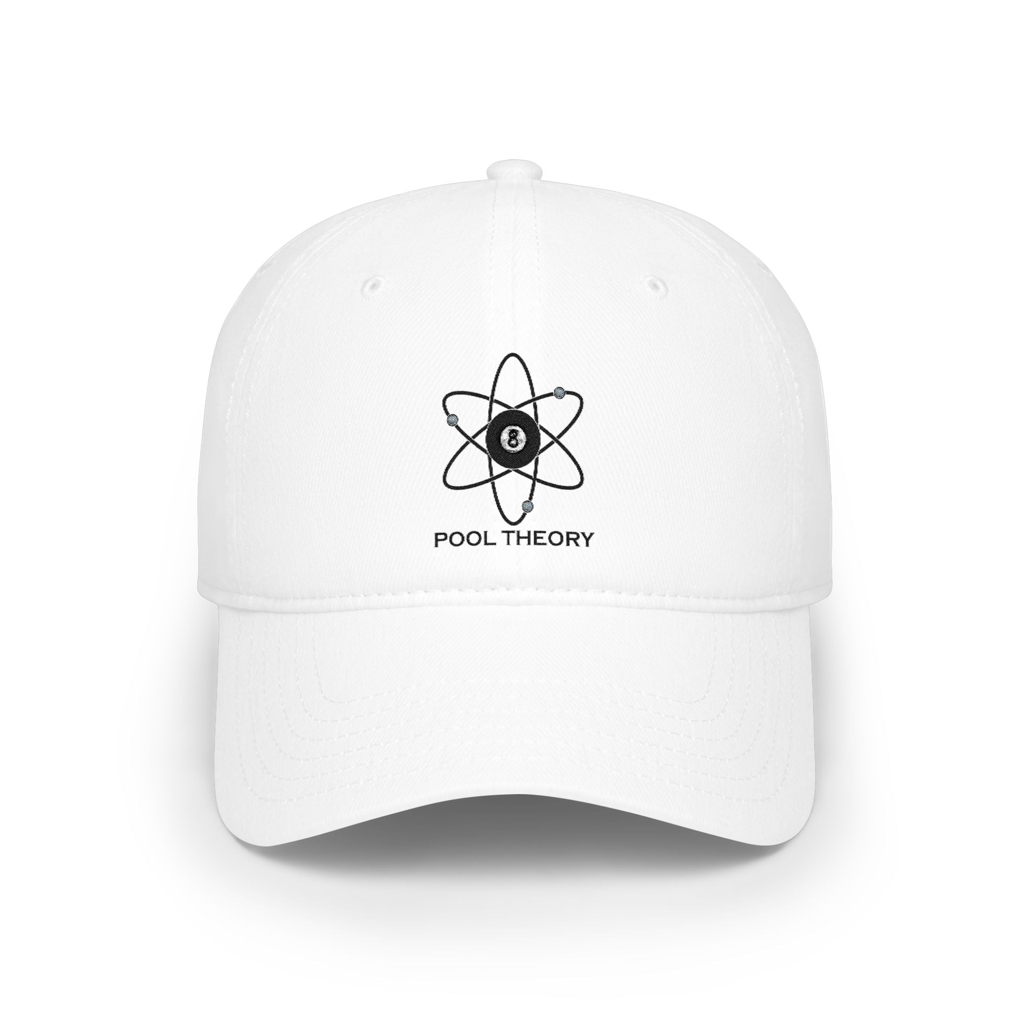 Pool Theory Atomic Baseball Cap - White - 8 Ball