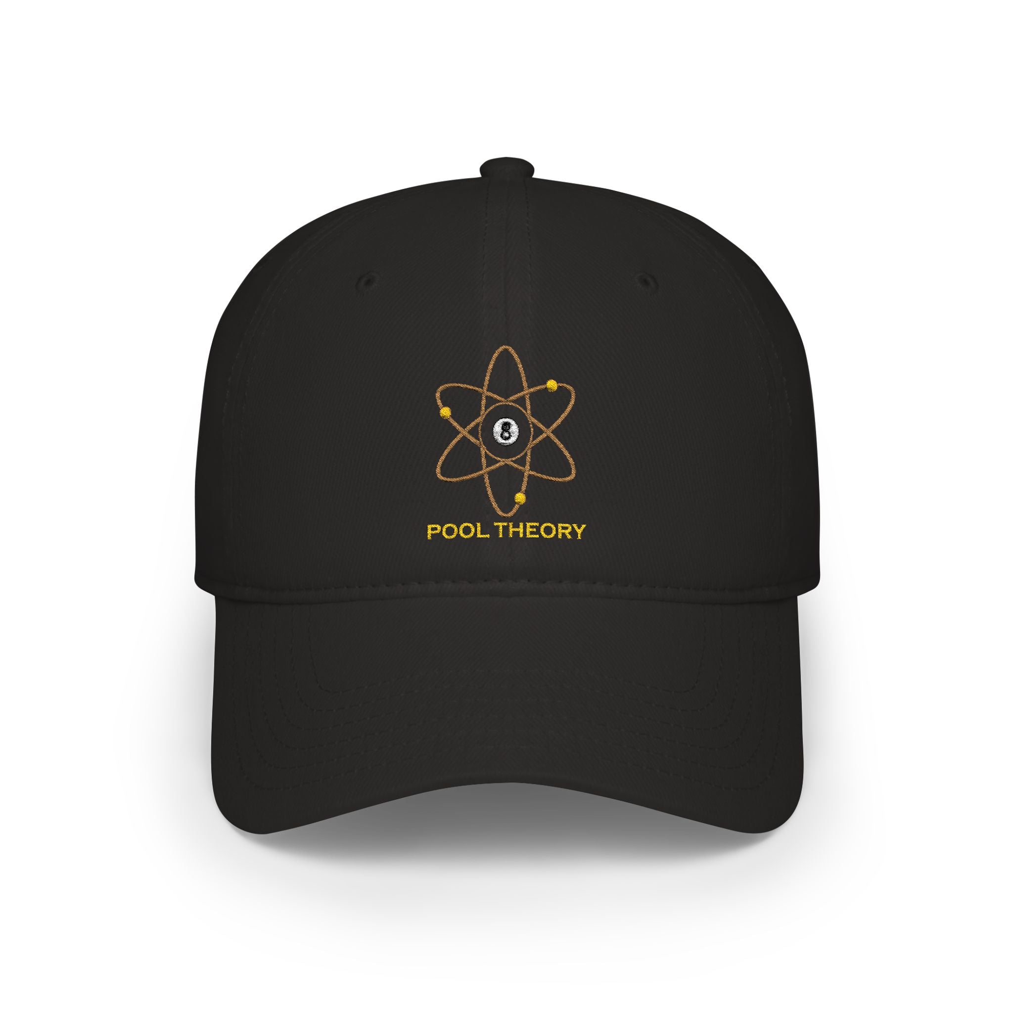 Pool Theory Atomic Baseball Cap - Gold Logo - 8 Ball