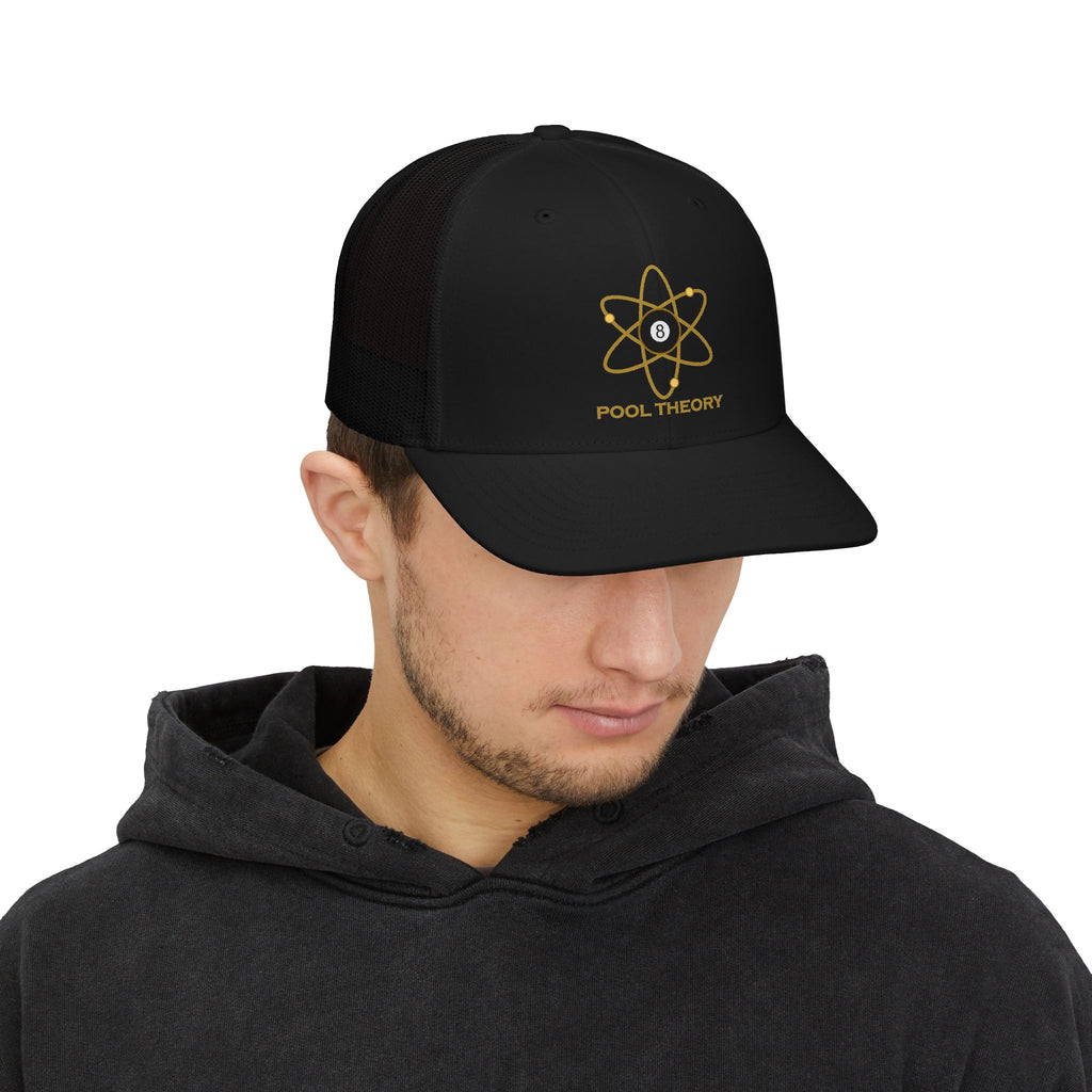 Trucker Cap — 'Pool Theory' 8-Ball Atomic Logo Snapback