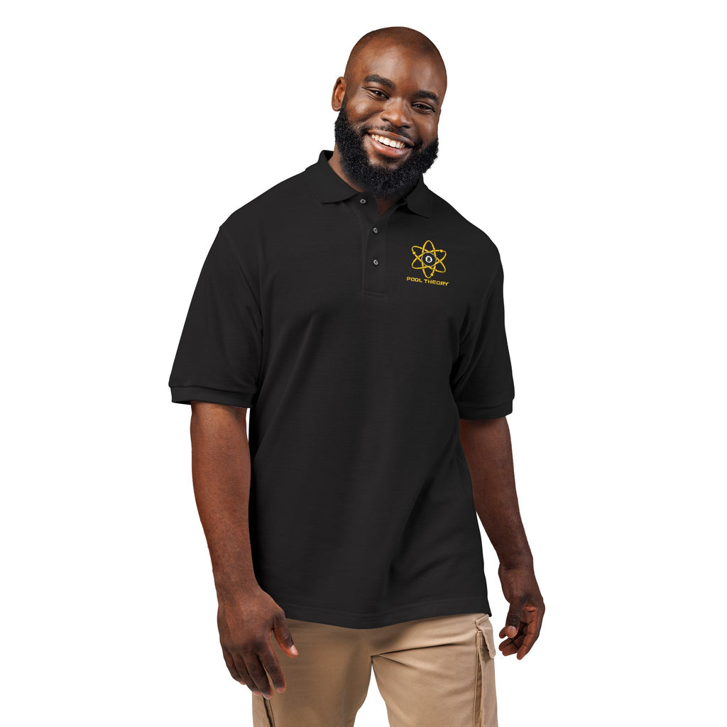 Embroidered Pool Theory Logo Polo — Classic White Polo