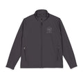 Embroidered Men's Soft Shell Jacket – Minimal Floral Crest