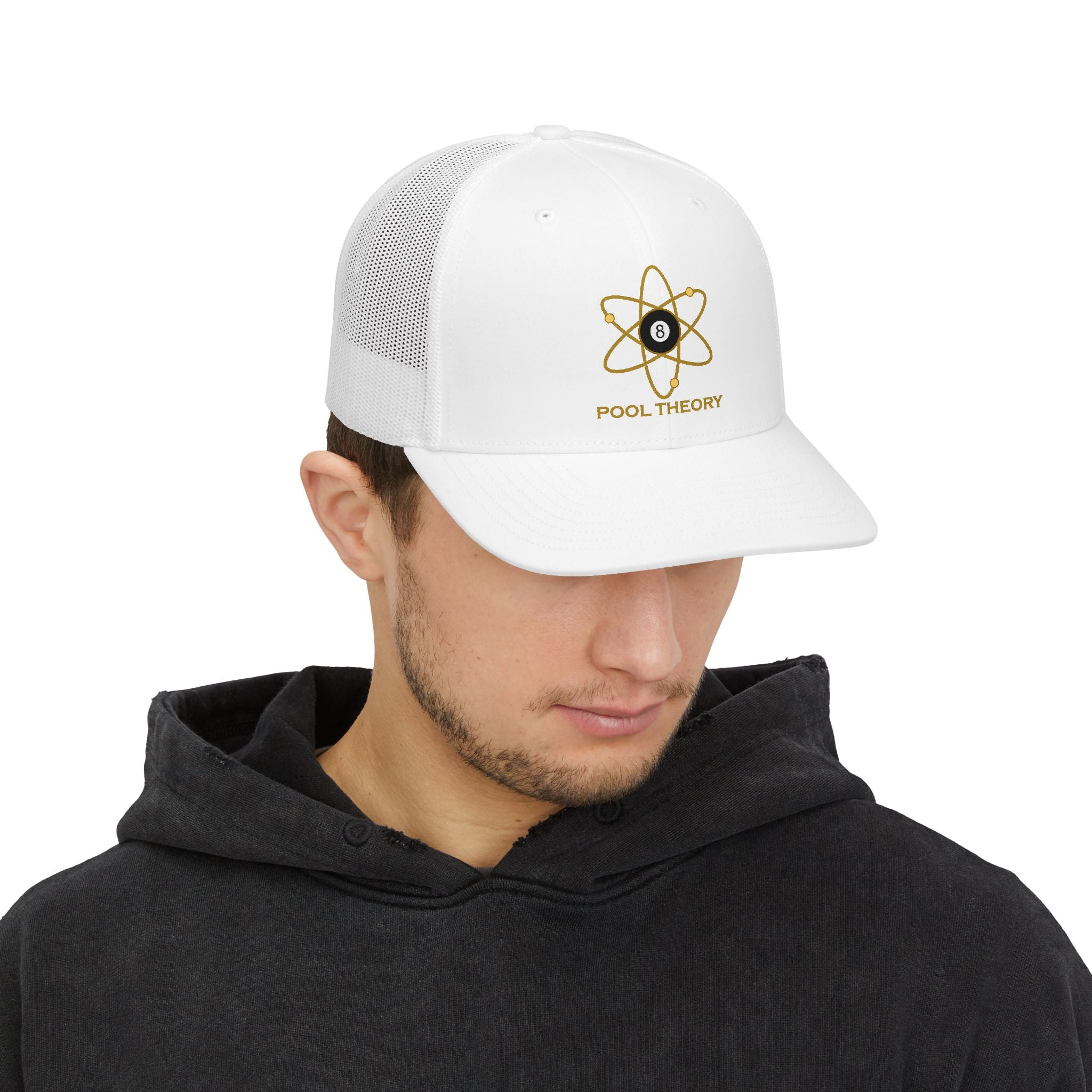 Trucker Cap — 'Pool Theory' 8-Ball Atomic Logo Snapback