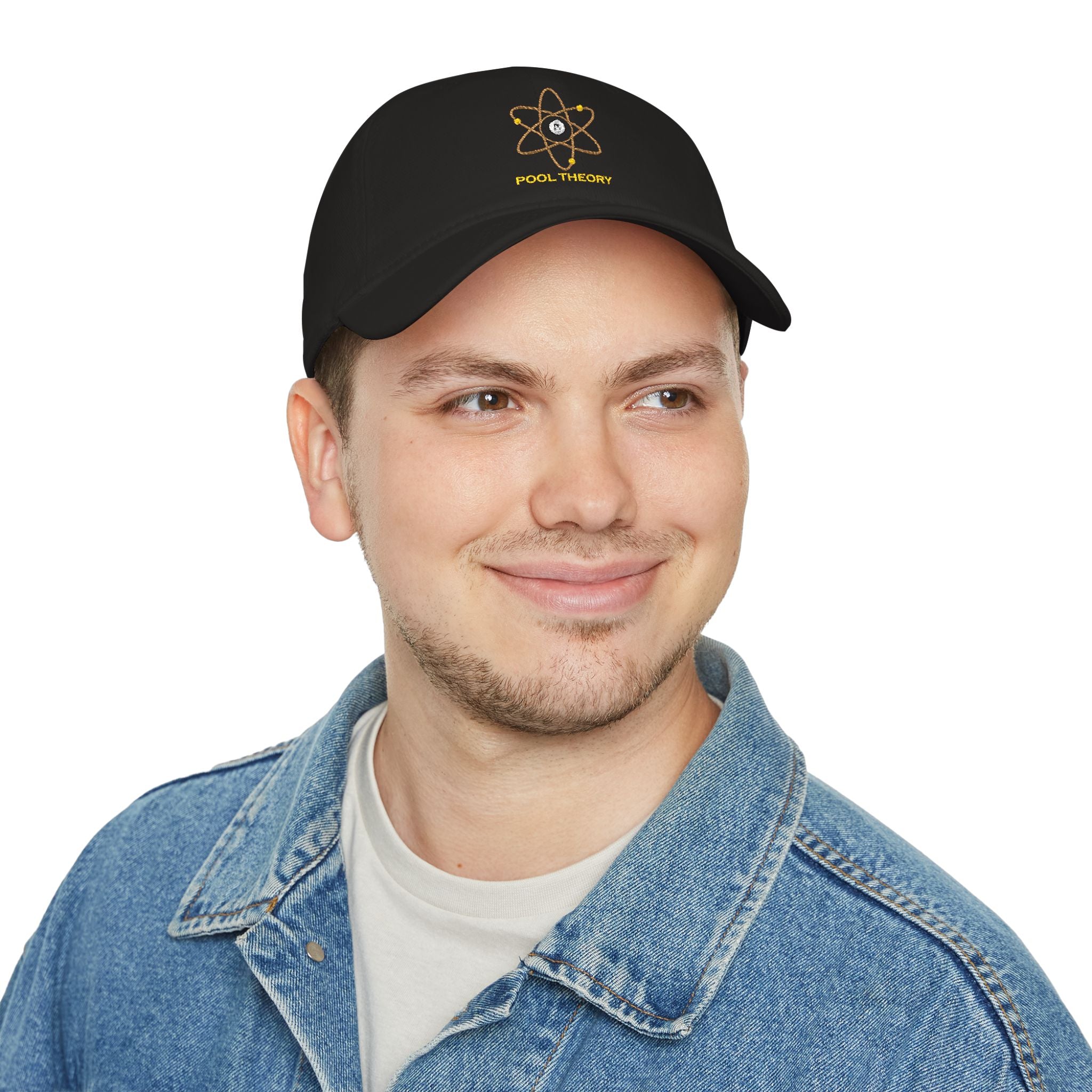 Pool Theory Atomic Baseball Cap - Gold Logo - 8 Ball